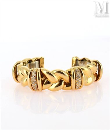 Bracelet Bracelet en or jaune 18k (750 millièmes), dans le goût d'O.J PERRIN,...