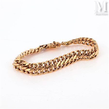 Bracelet Bracelet en or jaune 18k (750 millièmes) formé d'une maille...