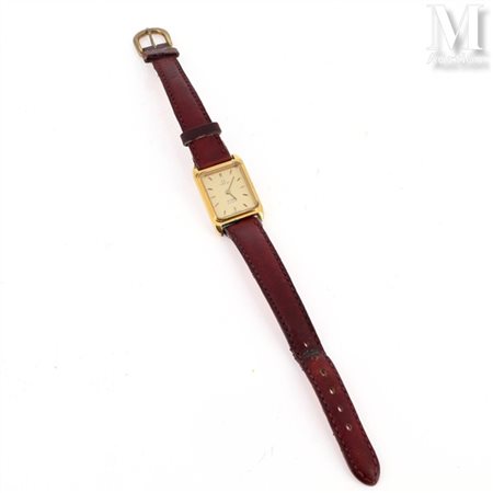 OMEGA Vers 1980. Montre Omega De Ville en plaqué or et acier. Cadran fond...