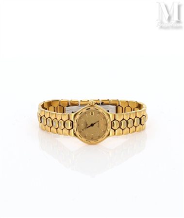 LONGINES L1.114.2 Montre de dame en métal doré et acier modèle Conquest....