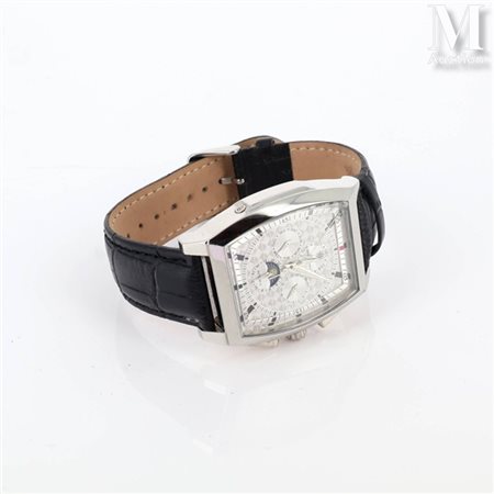 Mathis Montabon Réf.: MM-23 Montre d'homme en acier de forme rectangulaire...