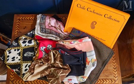 Lot de foulards Lot de 6 foulards colorés imprimés VVV Traduzione automatica,...