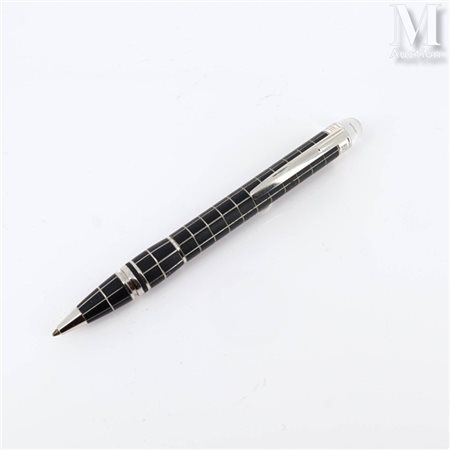 MONTBLANC Stylo bille Starwalker Rubber en caoutchouc et métal argenté...