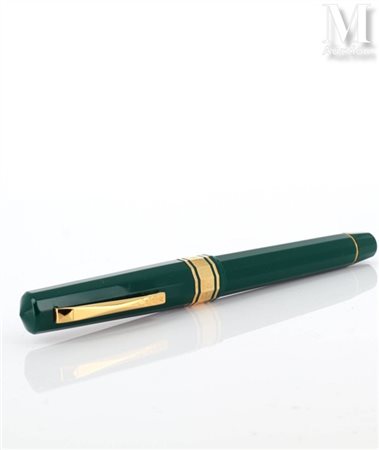 OMAS Stylo en résine verte et or 18k (750 millièmes), édité en collaboration...
