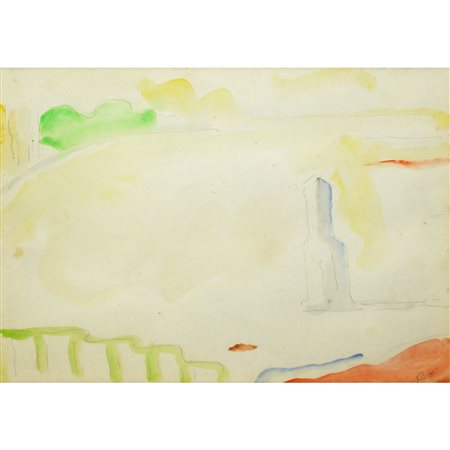 Virgilio Guidi (Roma 1891 - Venezia 1984)  - Bacino di S. Marco, 1970s