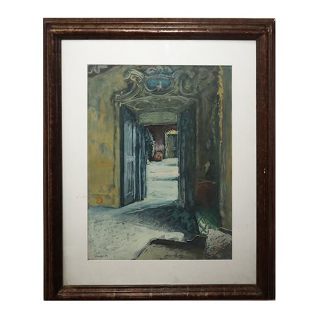Giancarlo  Ossola (Milano 1935 - 2015)  - Angolo e porte, 1987