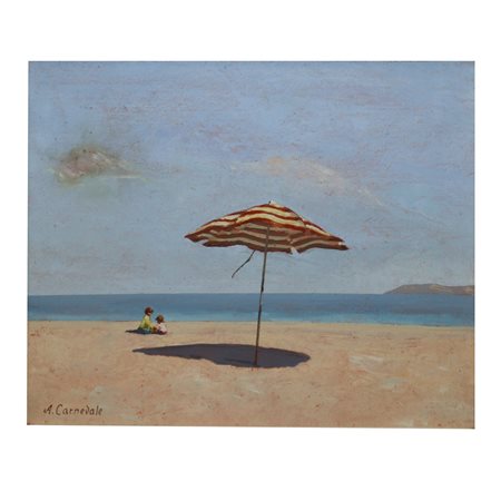 Alberto Carnevale (Roma 1931)  - Sulla spiaggia