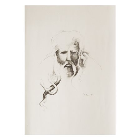 Pietro Morando (Alessandria 1889 - Alessandria 1980)  - Stampa monotipo