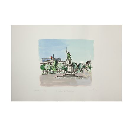 Orfeo Tamburi (Jesi 28 maggio 1910 - Parigi 15 giugno 1994)  - La statua di Washington