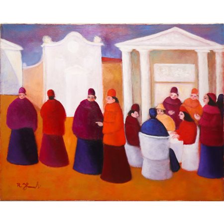 Raffaele Frumenti  (1922 – 2002) - Riunione conviviale