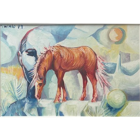 Fincato (1974), senza titolo. Tecnica mista su tela. Probabilmente si tratta...