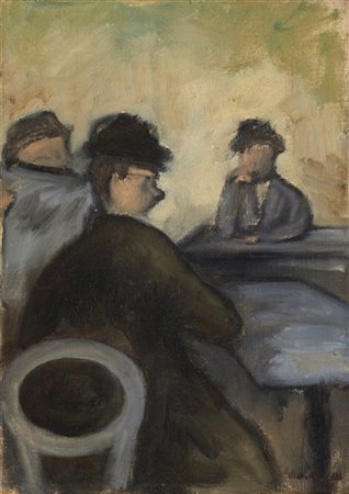 Ottone Rosai "Lettore di giornale" (1941)
olio su tela
cm 35x25
Firmato e datato