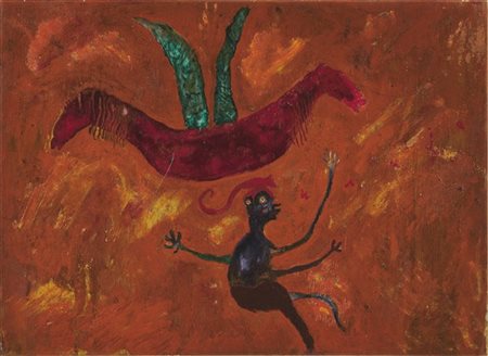 ILIJA BASICEVIC "Senza titolo" 
olio su tavola
cm 22,2x30,3

Provenienza
Collezi