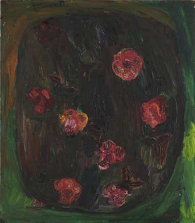 Bruno Cassinari "Rose" 1966
olio su tela
cm 80x70
Firmato e datato 66 in basso a