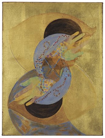 Bruno Ceccobelli "Al di là delle immagini" 1999
collage e tecnica mista su tela