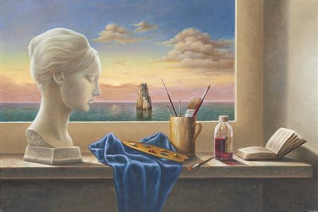 Antonio Nunziante "Luci da est" 2002
olio su tela
cm 40x60
Firmato e datato 02 i