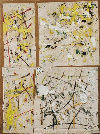 Remo Bianco "Assemblage" metà anni '70
tecnica mista e collage di stoffa su cart