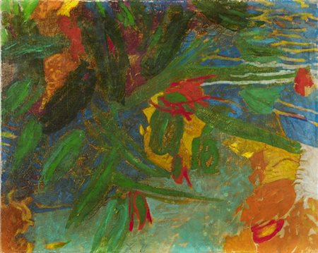 Gianni Dova "Paesaggio alle Maldive" 1982
olio su tela
cm 73x91
Firmato e titola