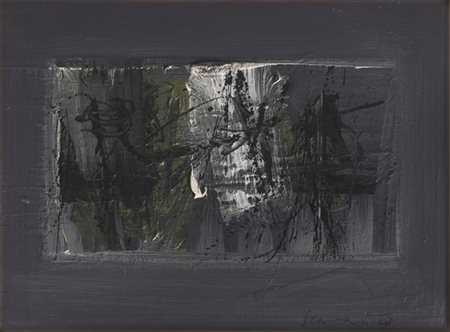 Emilio Scanavino "Senza titolo" 1957
olio su tela
cm 30x40
Firmato e datato 57 i