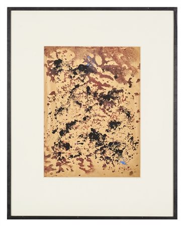 MARK TOBEY "Untitled" 1966
monotipo e tempera su carta
cm 44,5x32,5
Firmato e da