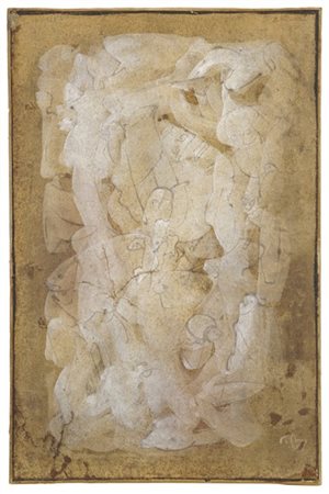 MARK TOBEY "Senza titolo" 1955
tecnica mista su carta intelata
cm 45,5x30
Firmat