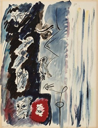 ANDRÈ MASSON "Obsession" 1964
acquerello e inchiostro su carta
cm 65x50
Firmato