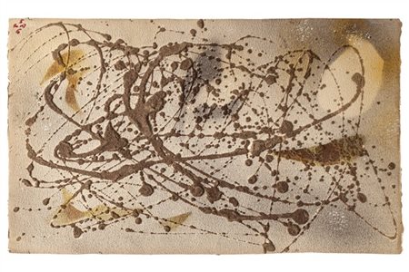 André Masson "Sans titre (Dessin Automatique)" 1956
sabbia e tecnica mista su ca