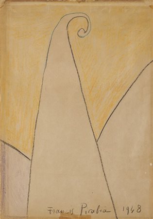 Francis Picabia "Senza titolo" 1948
matita e matita colorata su carta
cm 37x25,7