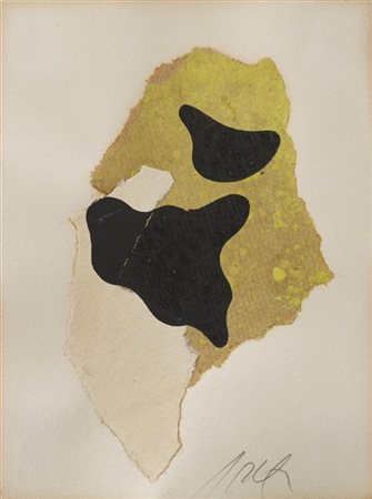 Hans Arp "Lampisterie" 1963
collage su carta
cm 19x14,3
Firmato in basso a destr