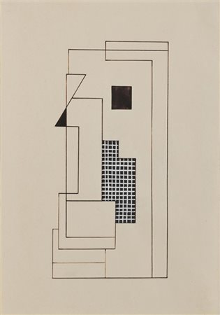 Atanasio Soldati "Senza titolo" 1931
china e tecnica mista su carta
cm 28x19,3