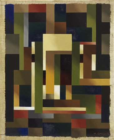 Aldo Galli "Senza titolo" 1973
olio su tela
cm 25x20
Firmato e datato 73 in bass