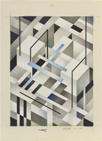 Aldo Galli "Senza titolo" 1978
matita e acquerello su carta
cm 68x50
Firmato e d