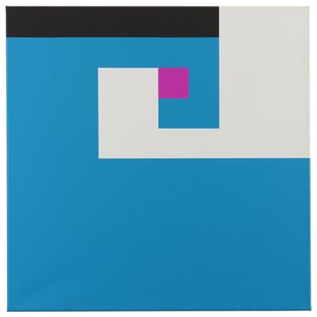 Bruno Munari "Negativo positivo" 1995
acrilico su tela
cm 60x60
Firmato, titolat