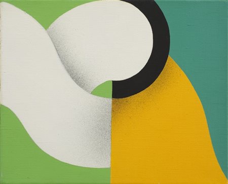 Takesada Matsutani "Senza titolo" 1970
olio su tela
cm 22x27
Firmato e datato 19