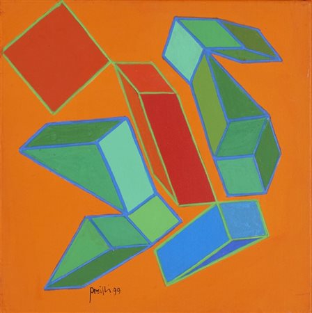 Achille Perilli "Franta" 1999
tecnica mista su tela
cm 20x20
Firmato e datato 99