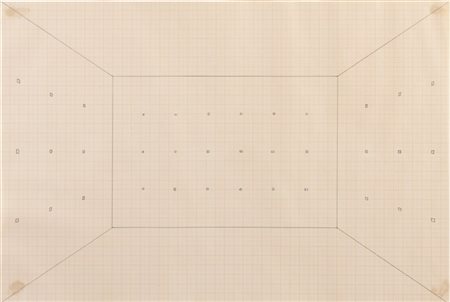 Giulio Paolini "Studio per “Idem (IV)”" 1974
matita su carta millimetrata
cm 32x
