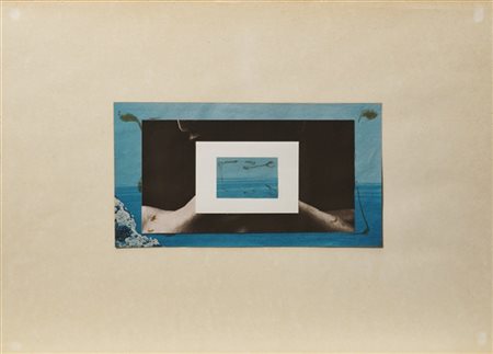 Giulio Paolini "Senza titolo" 1974
collage su carta
cm 34,5x47,7
Firmato, inscri