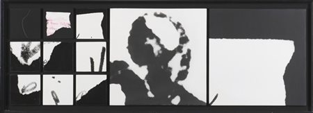 Plinio Mesciulam "Brano n. 2 di indirizzi scritti su retro di cartoncino d'invit