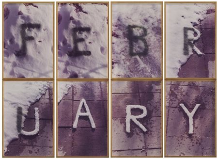 ARTHUR PETER HUTCHINSON "February, melting messages" 1978
foto su cartoncino, ot