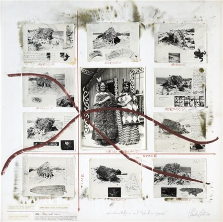 Claudio Costa "Sintomatologia nel "work in regress"" 1977
tecnica mista, fotogra