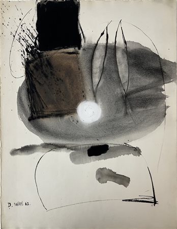 DOUGLAS SWAN "Senza titolo" 1962
tecnica mista su carta
cm 69x52
Firmato e datat