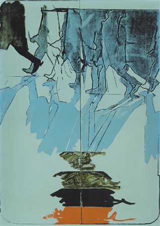 Mario Schifano ( Homs 1934 - Roma 1998 )  "Senza titolo, riproduzione