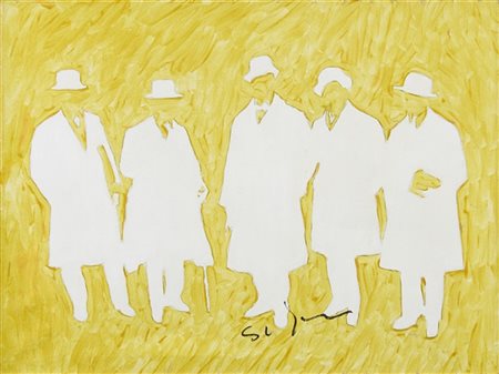 Mario Schifano "Senza titolo" fine anni '70
smalto su tela
cm 69,5x93
Firmato in