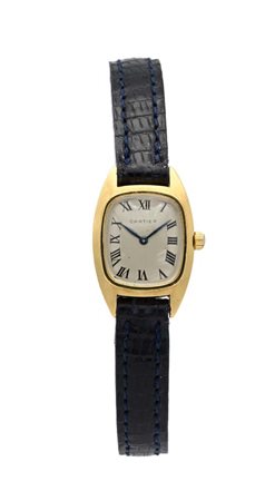 Cartier, movimento Audemars Piquet, orologio da polso da donna in oro mm. 23...