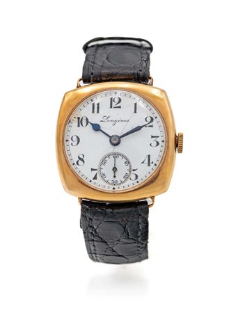 Longines - Orologio da polso in oro mm 31,6 x 31,6. Anni '30 Oro giallo...