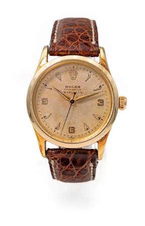 Rolex Explorer - Orologio da polso laminato in oro. Diametro mm. 33 Anni '50...