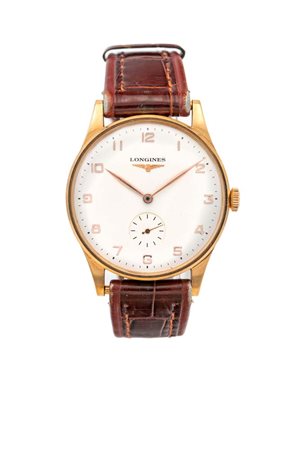 Longines - orologio da polso maschile in oro con astuccio Diametro mm. 35...