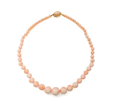 Collana in corallo e oro Lunghezza cm 55 Oro giallo 750/000. Corallo in...