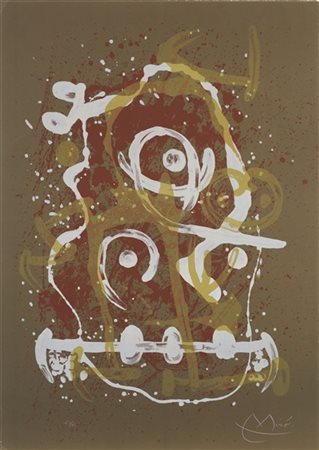 Joan Miró "Chevauchée - brun" 1969
litografia a colori
cm 84,5x60,3
Firmato e nu