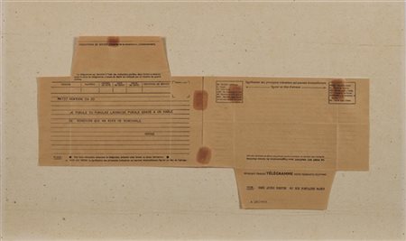 MARCEL DUCHAMP "Je purule, tu purules, lachaise purule..." 
Telegramma indirizza